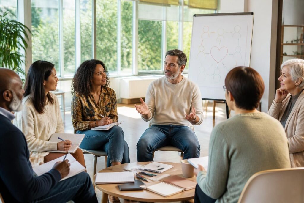 découvrez des exemples concrets de communication non violente et suivez une formation inspirée par les enseignements de marshall rosenberg pour améliorer vos relations.