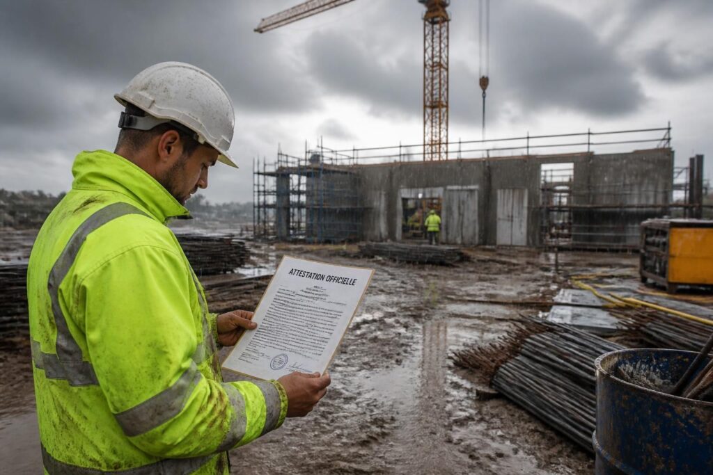 découvrez comment obtenir un justificatif officiel en cas d'intempéries sur chantier pour sécuriser vos délais et vos déclarations auprès des assurances et des clients.