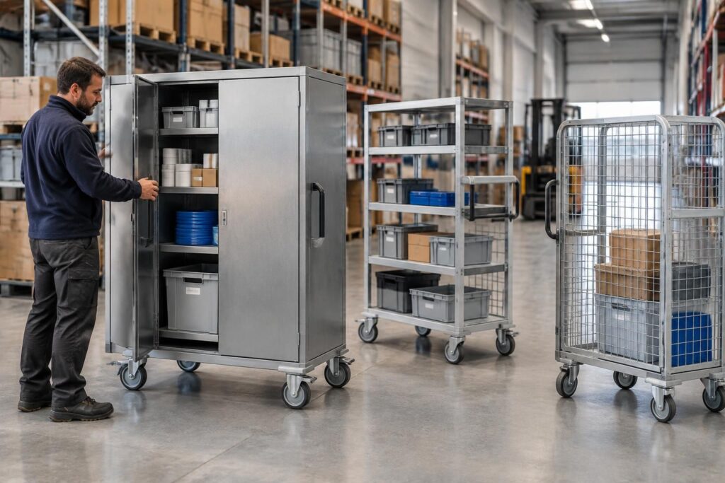 découvrez comment choisir un chariot armoire adapté à vos besoins de manutention et de rangement : critères de sélection, usages et conseils pratiques.